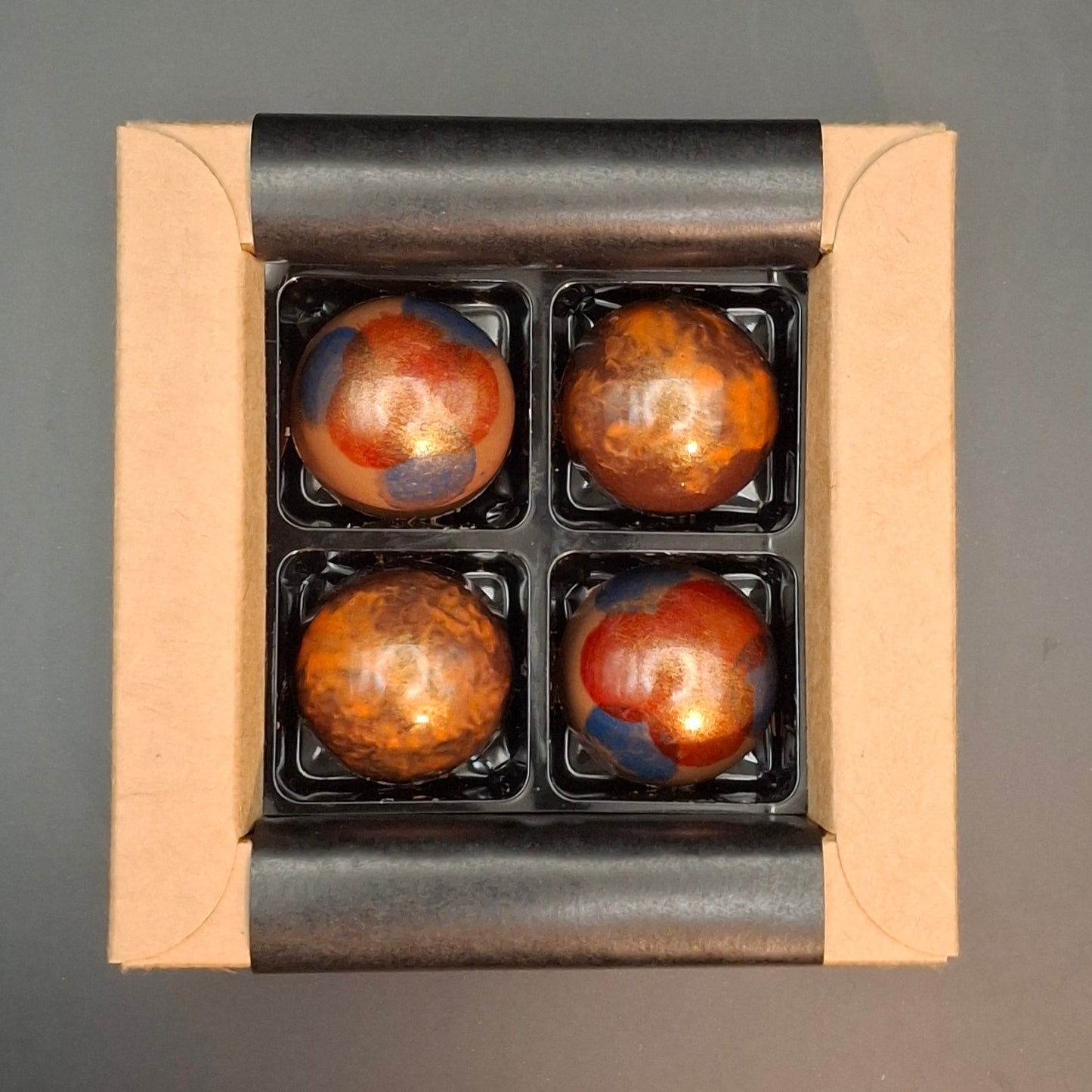 4er Packung Pralinés Weihnachten