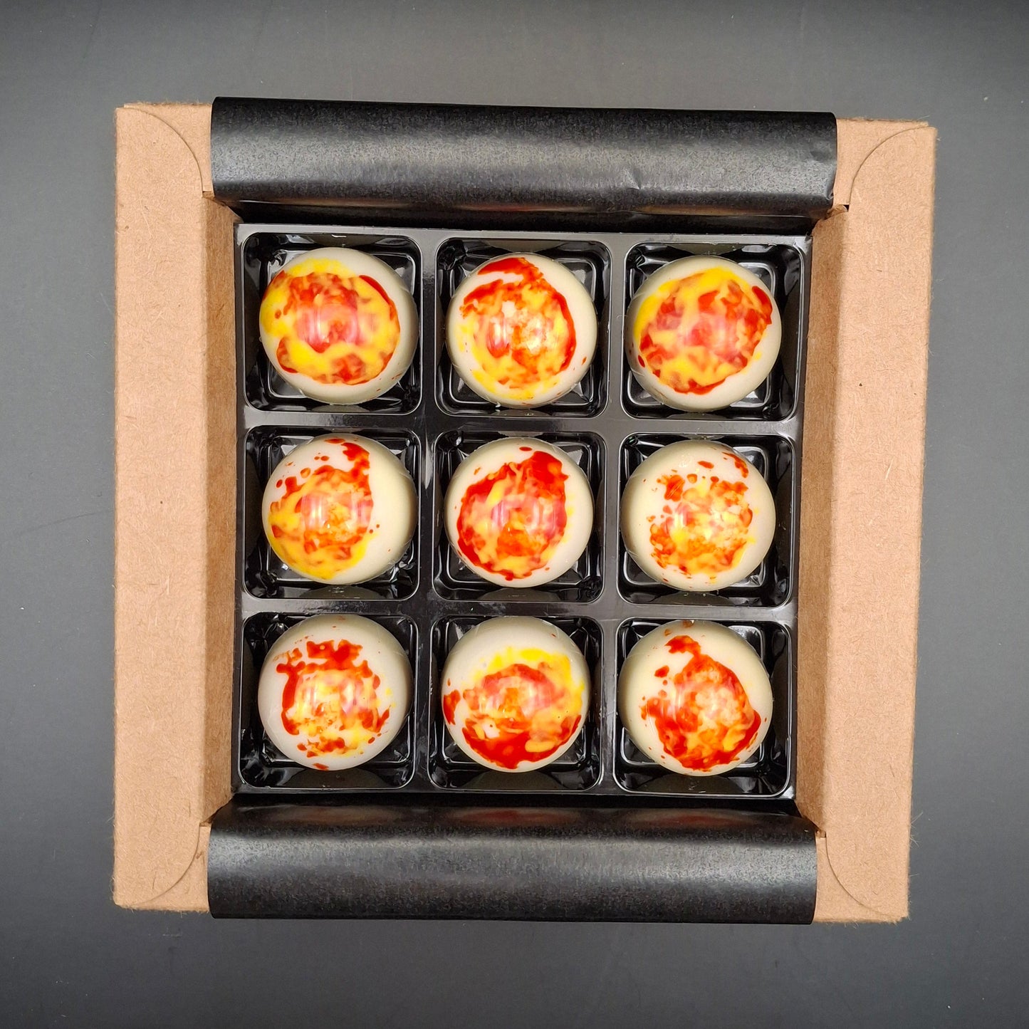 9er Packung Pralinés sortenrein